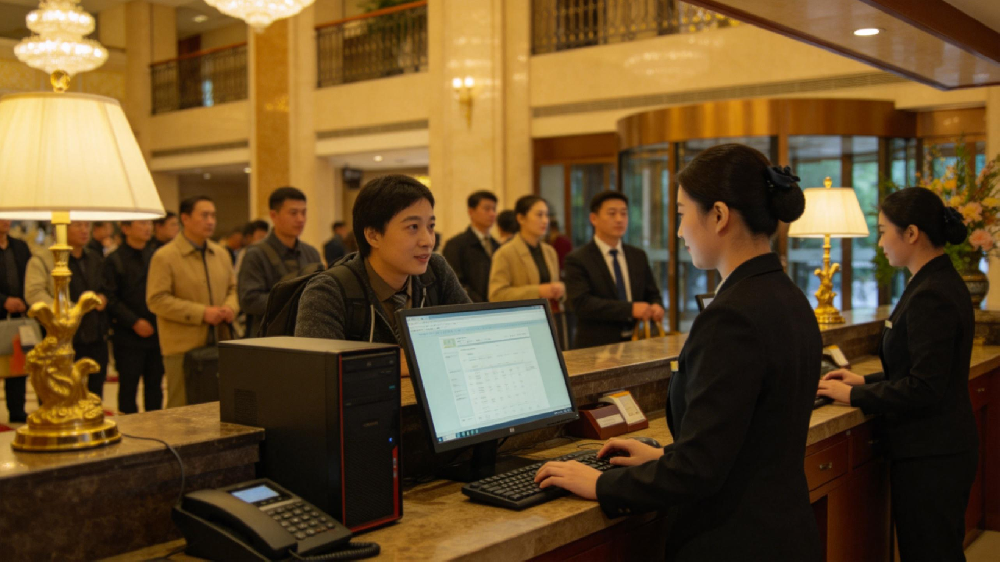 酒店退房高峰，前台被催票围堵？每月损失5000+客源，智票云10秒开票救场